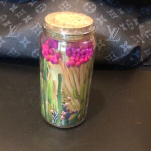 Cactus match container